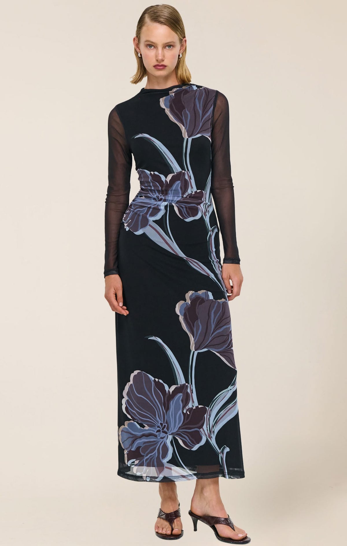 Dresses Multi Occasion STAS MESH DRESS IN MIDNIGHT FLORAL