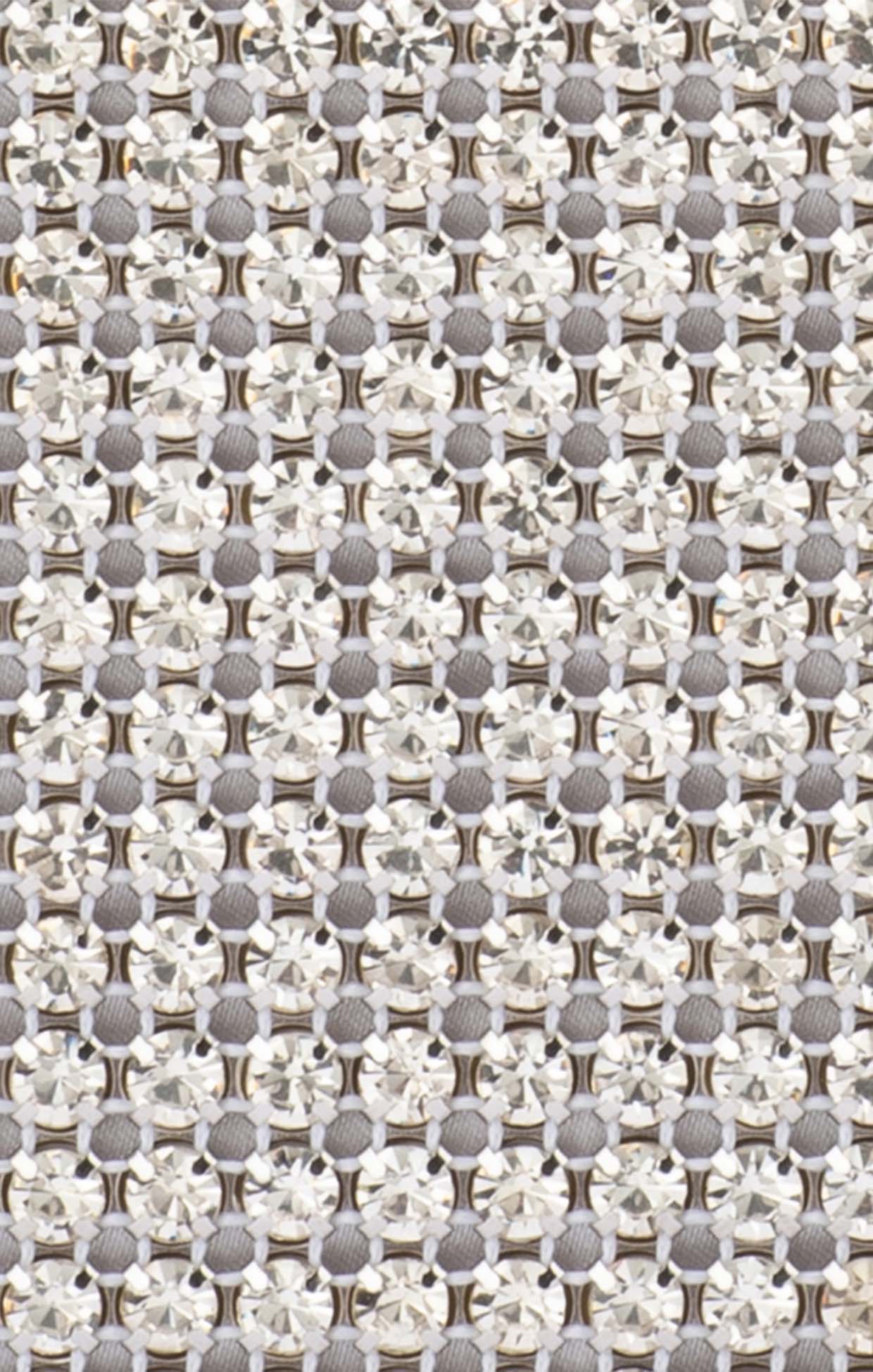 Bags OS / SILVER STEF CRYSTAL BOX CLUTCH BAG IN SILVER