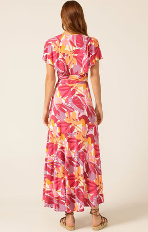 Dresses Multi Occasion TROPICANA POP WRAP DRESS