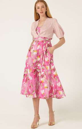 Jackets Multi Occasion TUCK SLEEVE JACKET IN PALE PINK