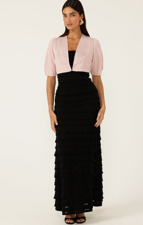 Jackets Multi Occasion TUCK SLEEVE JACKET IN PALE PINK