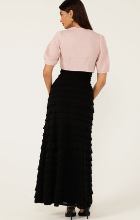 Jackets Multi Occasion TUCK SLEEVE JACKET IN PALE PINK