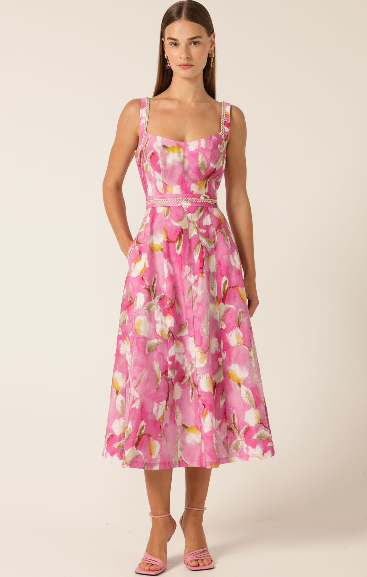 Dresses Multi Occasion TULIP ROSE MIDI DRESS