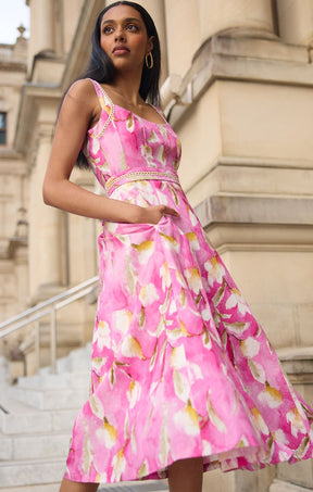 Dresses Multi Occasion TULIP ROSE MIDI DRESS