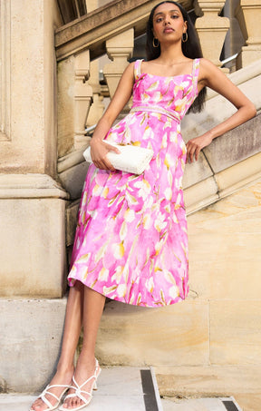 Dresses Multi Occasion TULIP ROSE MIDI DRESS
