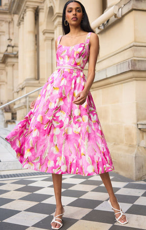 Dresses Multi Occasion TULIP ROSE MIDI DRESS