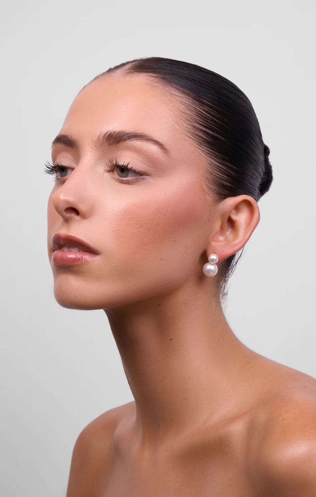 Earrings OS / PEARL VALENTINA DOUBLE PEARL EARRING