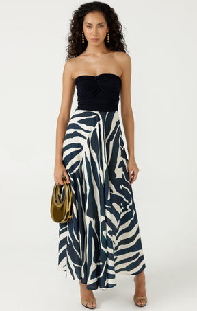 Dresses Events VILLA VITA MAXI DRESS IN STEEL BLUE