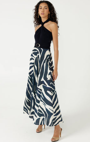 Dresses Events VILLA VITA MAXI DRESS IN STEEL BLUE