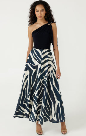 Dresses Events VILLA VITA MAXI DRESS IN STEEL BLUE