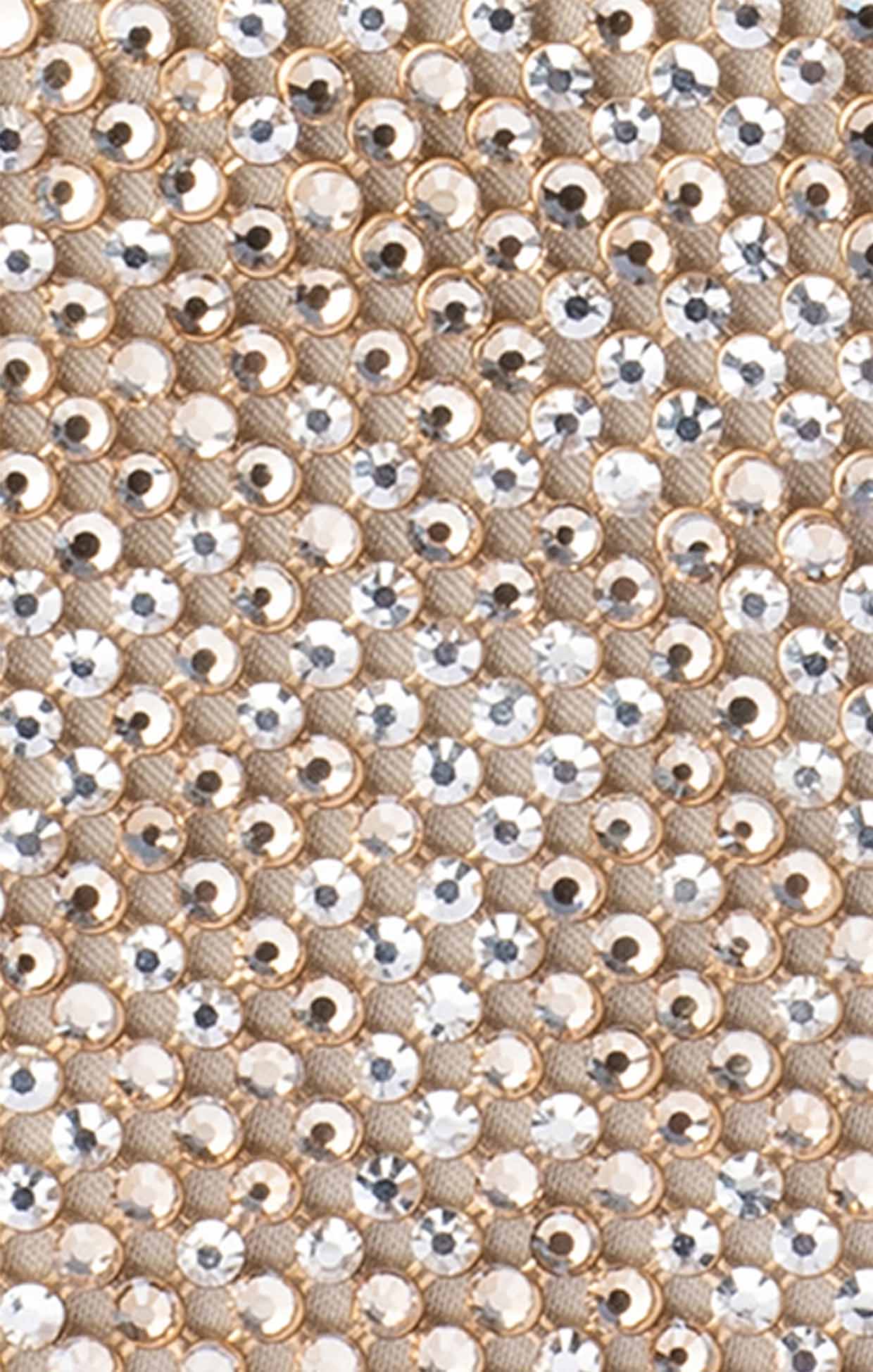 Bags OS / GOLD VIVIANA CRYSTAL MESH CLUTCH BAG