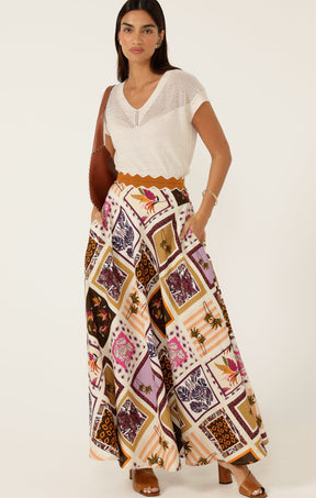 Knitwear V NECK MESH KNIT TOP IN CANVAS