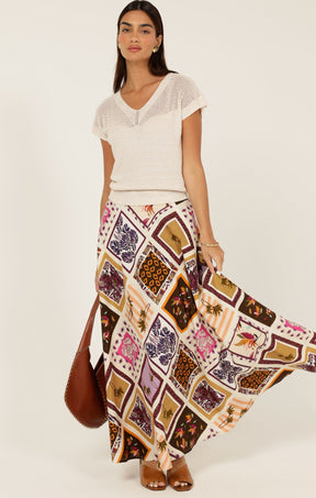 Skirts Multi Occasion WILD PALM MAXI SKIRT