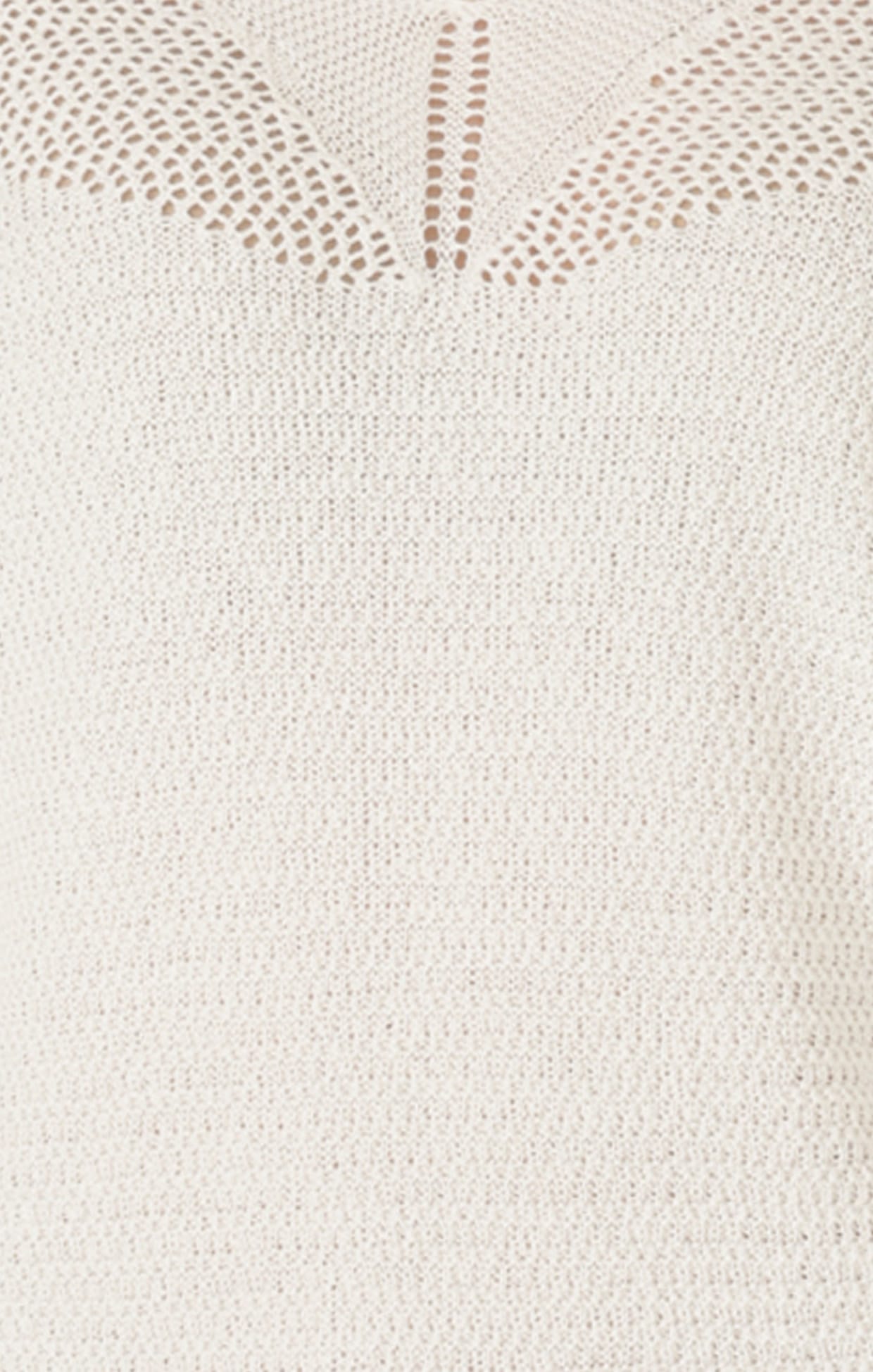 Knitwear V NECK MESH KNIT TOP IN ICE WATER