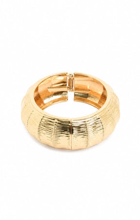 WEAVE CUFF IN GOLD
