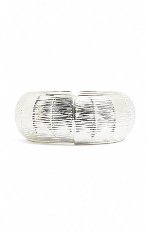 WEAVE CUFF IN SILVER