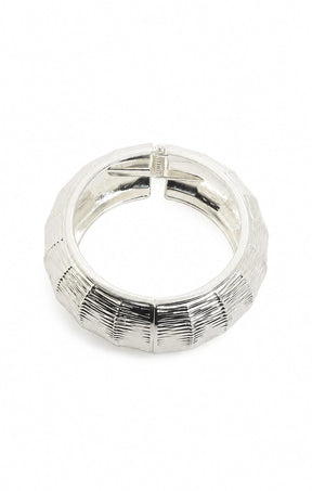 WEAVE CUFF IN SILVER