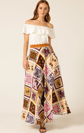 Skirts Multi Occasion WILD PALM MAXI SKIRT