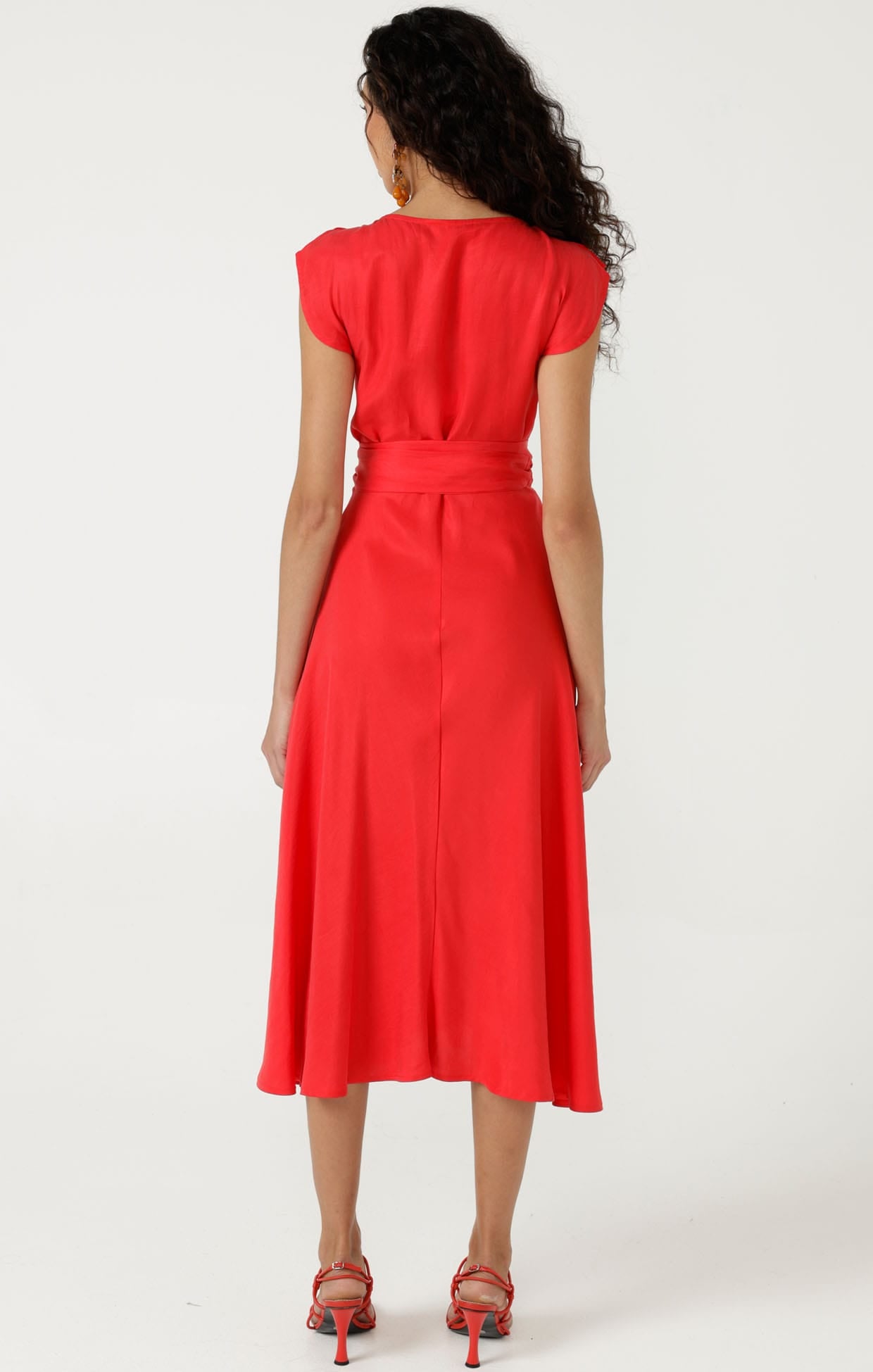 Dresses Multi Occasion XENIA WRAP DRESS IN FIRE