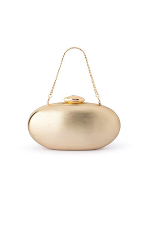 Bags OS / GOLD YUZU OVAL CLUTCH IN GOLD