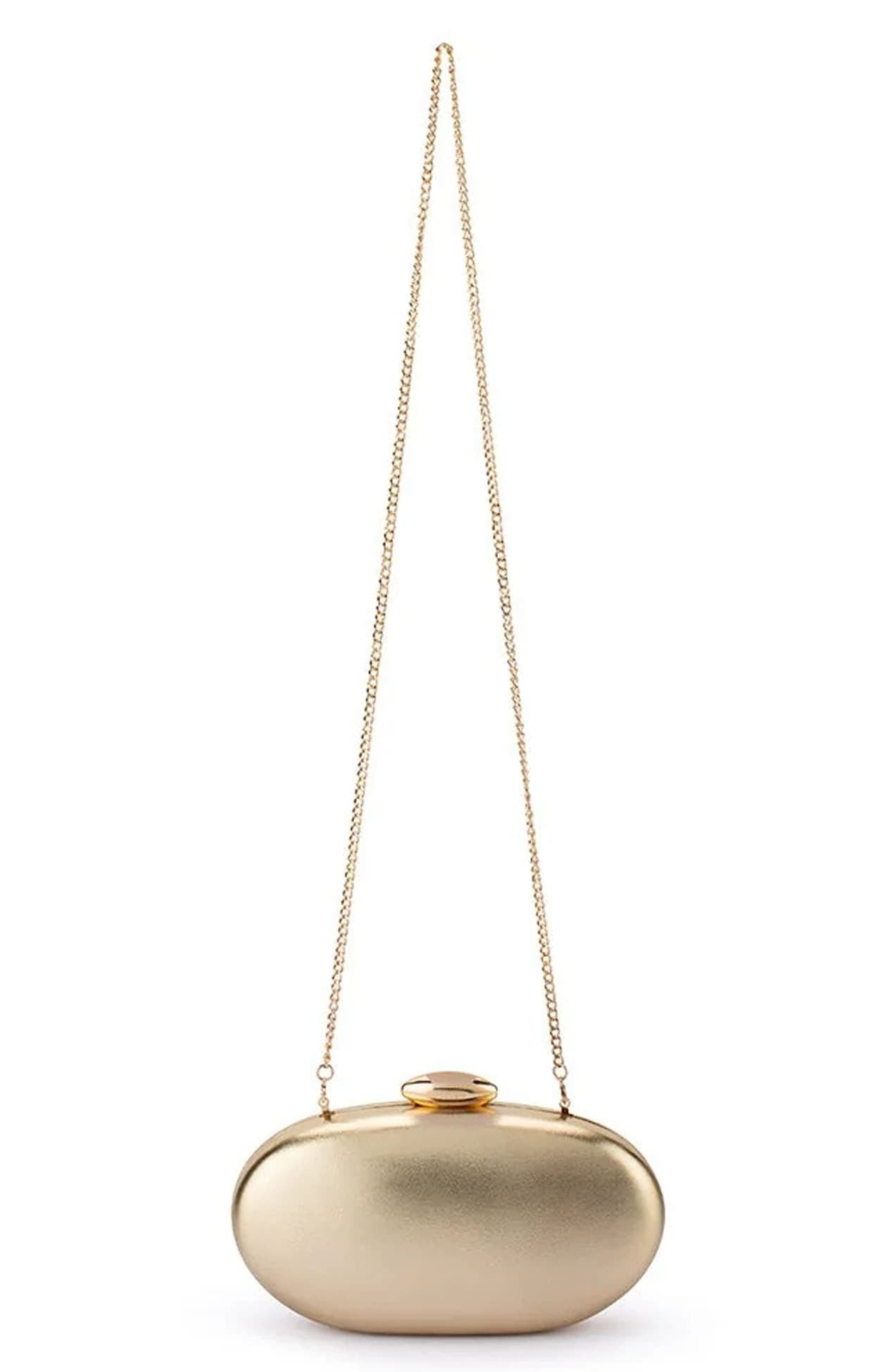 Bags OS / GOLD YUZU OVAL CLUTCH IN GOLD