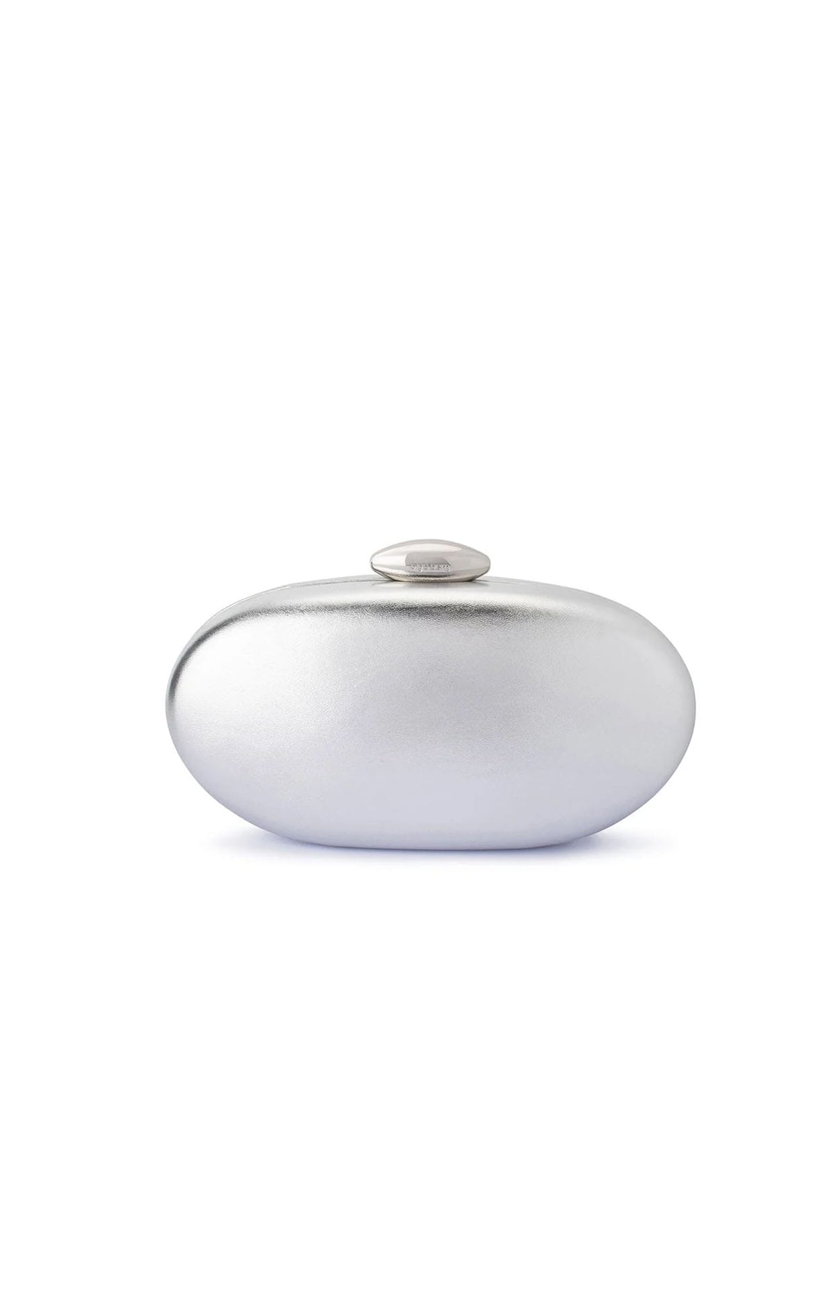 Bags OS / SILVER YUZU OVAL CLUTCH IN SILVER