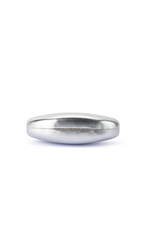 Bags OS / SILVER YUZU OVAL CLUTCH IN SILVER