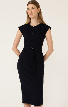 Dresses ZIP FRONT FITTED DRESS