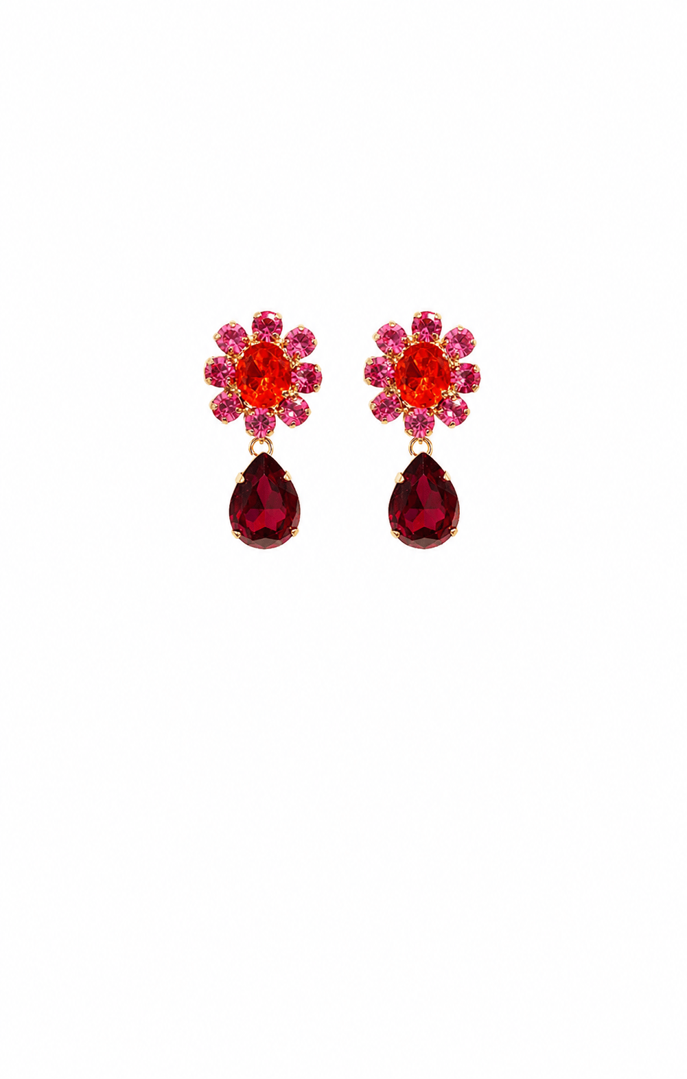 ACCESSORIES Earrings OS / RUBY FUCHSIA ZURICH EARRINGS IN RUBY FUCHSIA