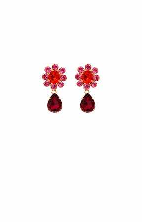 ACCESSORIES Earrings OS / RUBY FUCHSIA ZURICH EARRINGS IN RUBY FUCHSIA