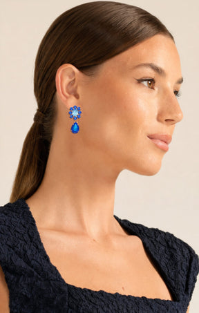 ACCESSORIES Earrings OS / SANTORINI BLUE ZURICH EARRINGS IN SANTORINI BLUE