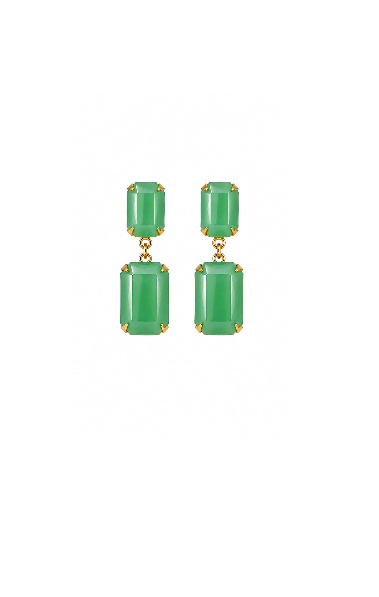 Earrings OS / GREEN OPAL ARABELLA DROP EARRINGS IN GREEN OPAL