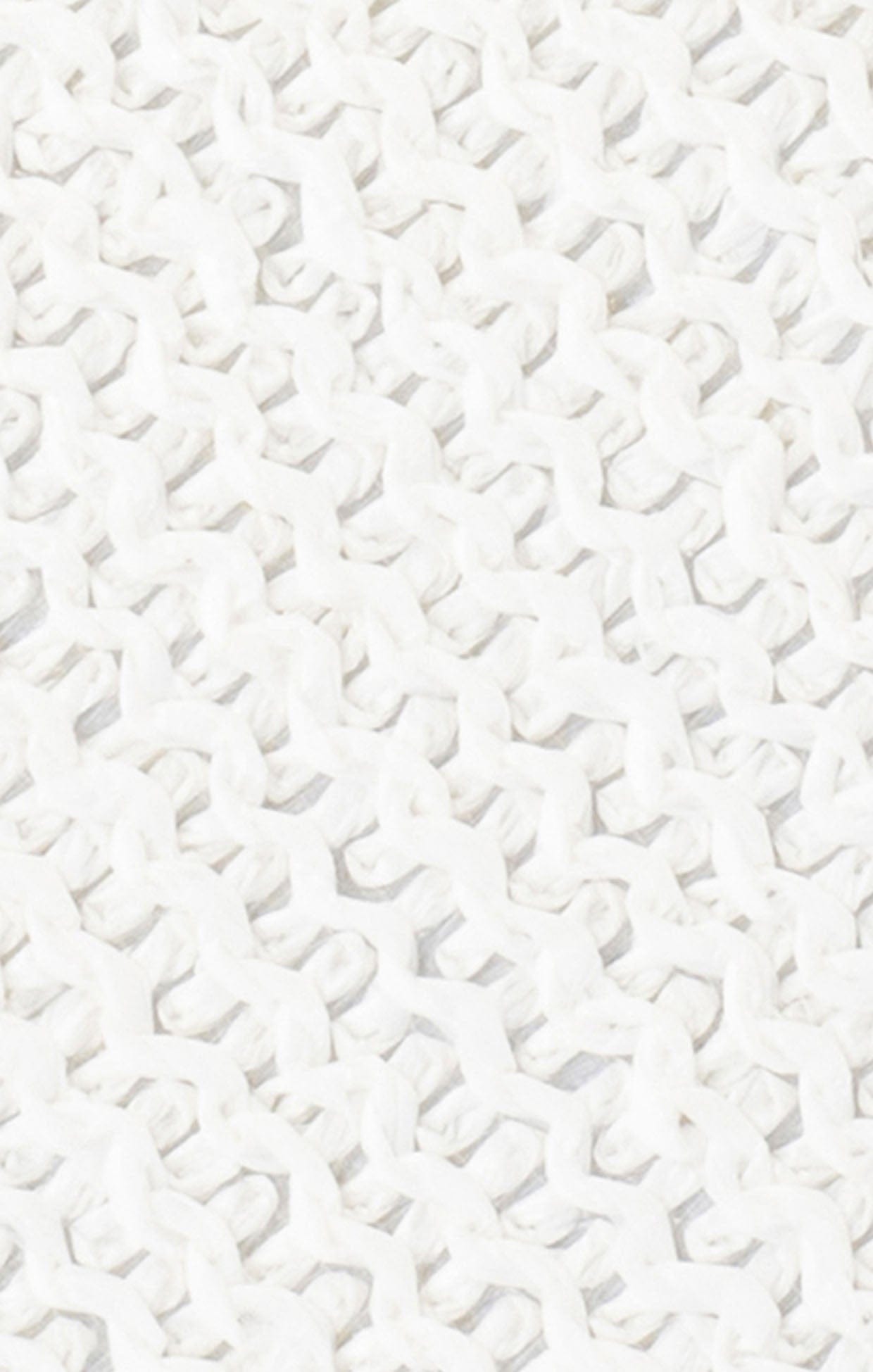 Bags OS / WHITE BIRDIE WOVEN CLUTCH BAG IN WHITE