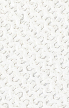 Bags OS / WHITE BIRDIE WOVEN CLUTCH BAG IN WHITE