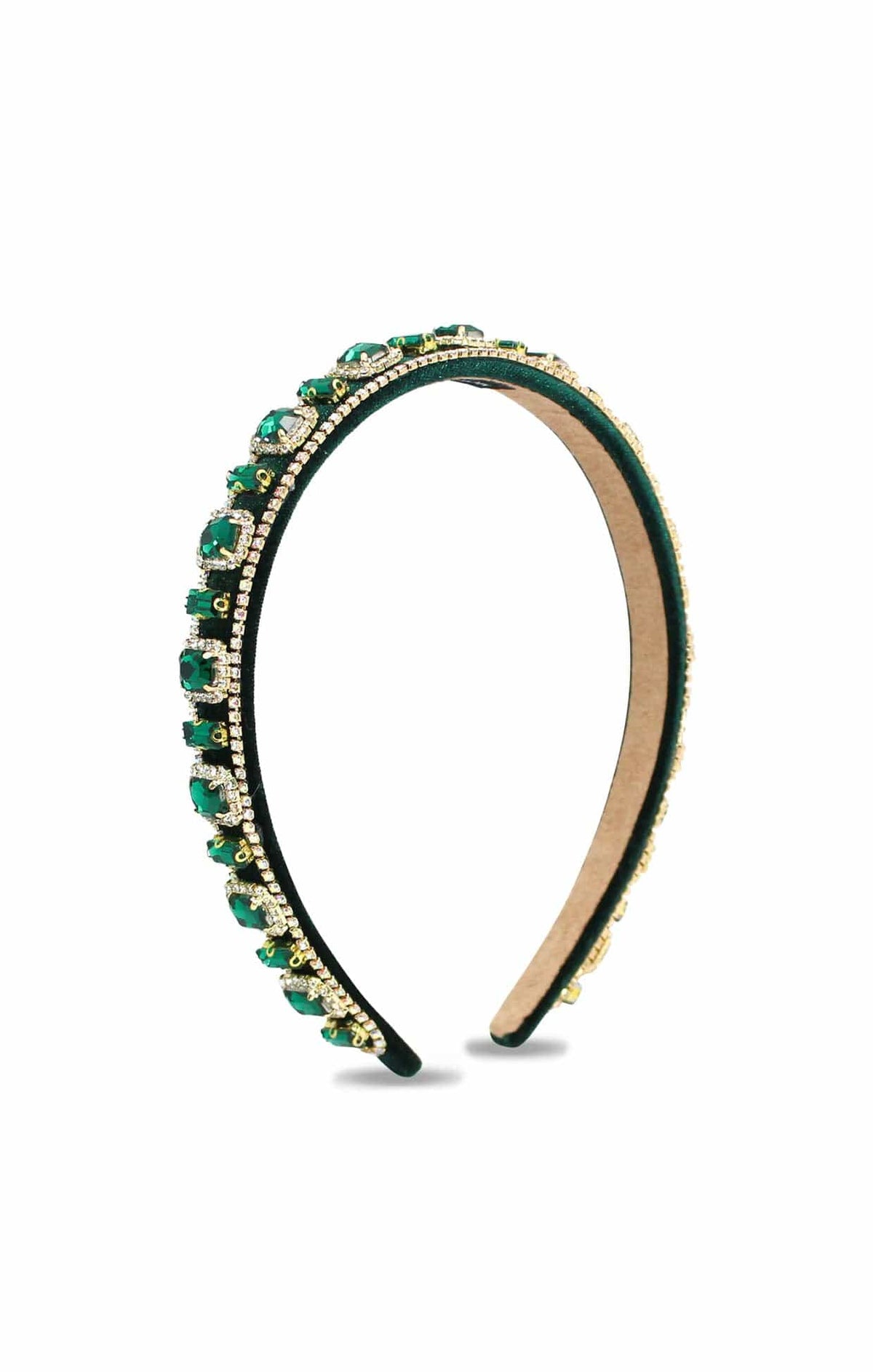 Headwear OS / EMERALD SABINE HEADBAND IN EMERALD