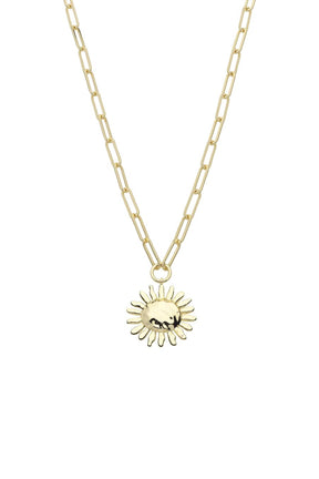 Necklaces OS / GOLD SUMMER SUN NECKLACE IN GOLD