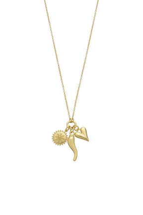 Necklaces OS / GOLD TESSA CHARM NECKLACE IN GOLD