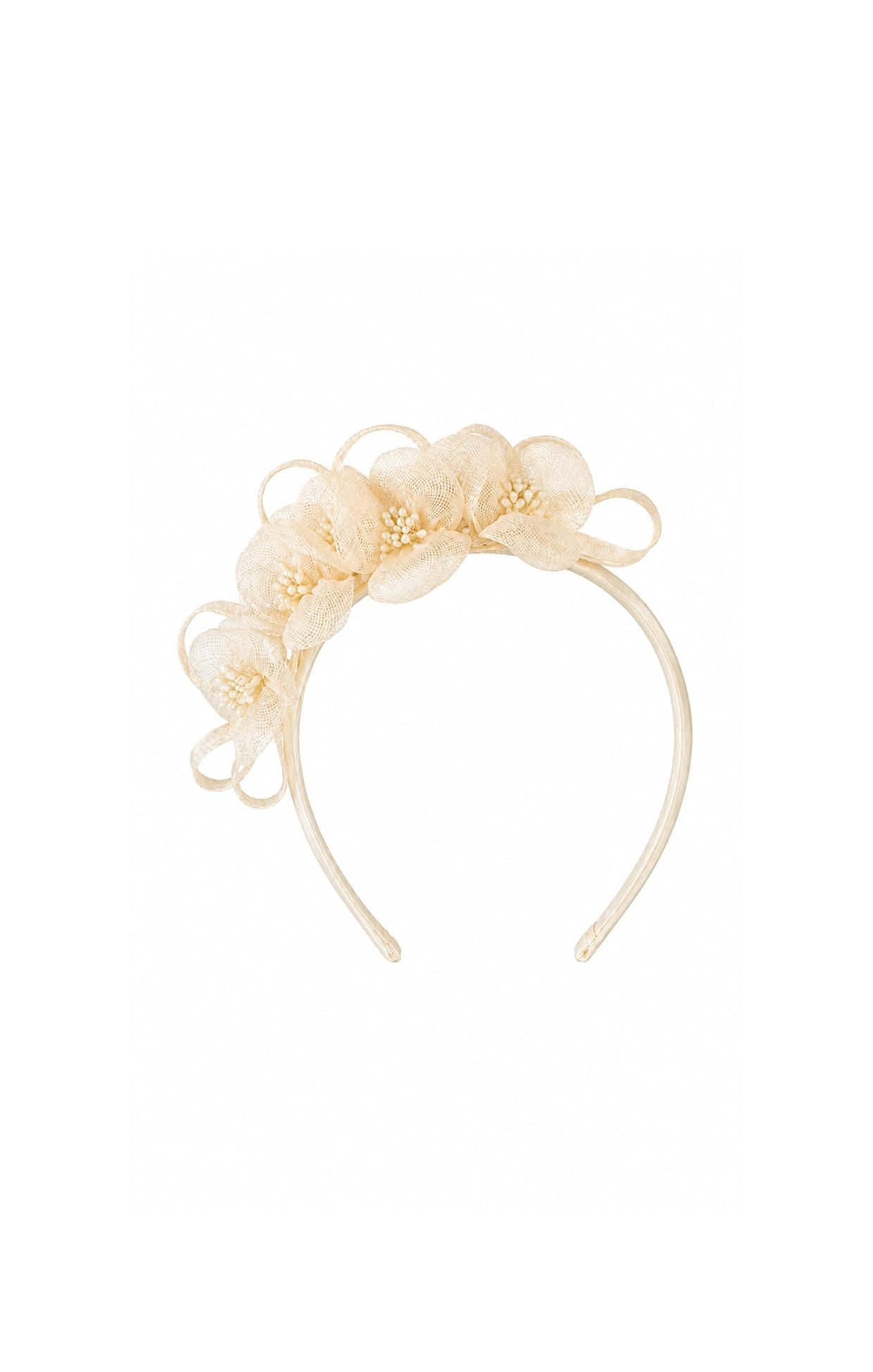 Millinery OS / Cream JOSEPHINE FLORAL HEADBAND IN CREAM