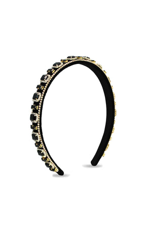 Headwear OS / BLACK SABINE HEADBAND IN BLACK