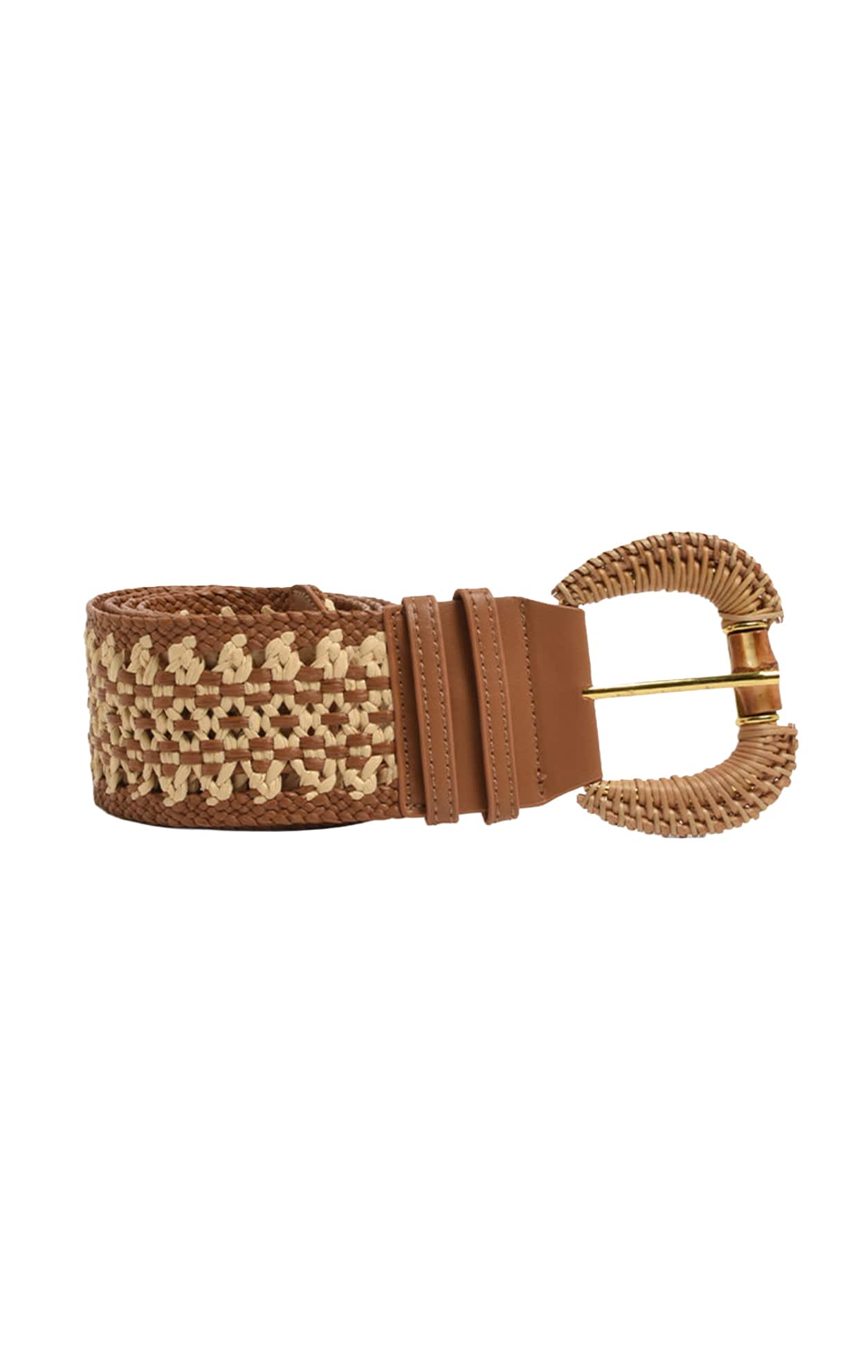 Belts OS / TAN TOGGLE WEAVE BELT TAN