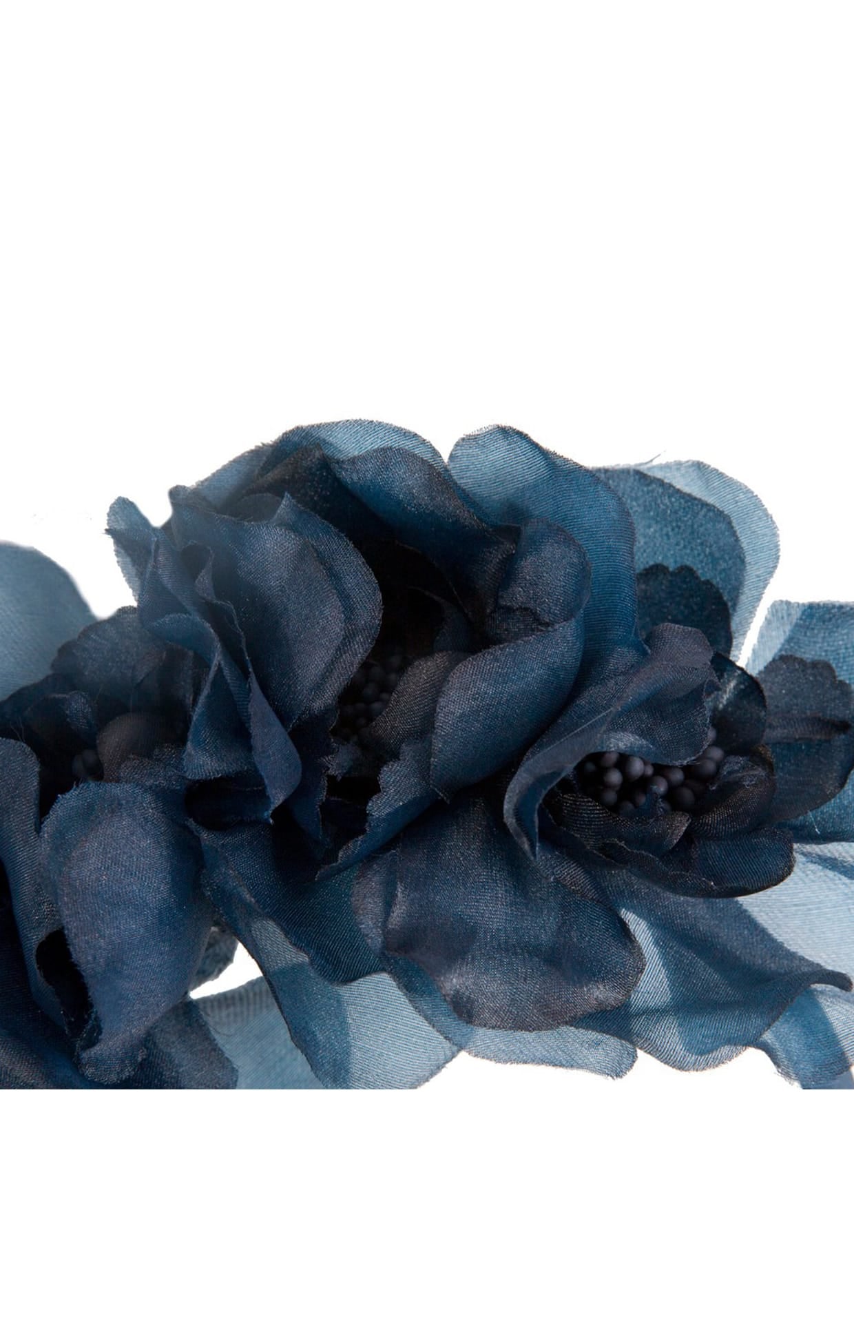 Millinery OS / Navy LILITH FLORAL HEADBAND IN NAVY