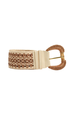 Belts OS / NATURAL TOGGLE WEAVE BELT NATURAL