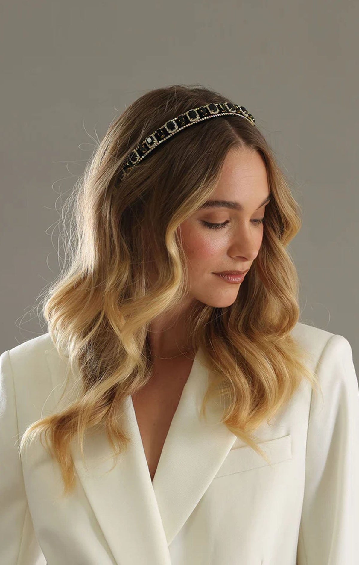 Headwear OS / BLACK SABINE HEADBAND IN BLACK