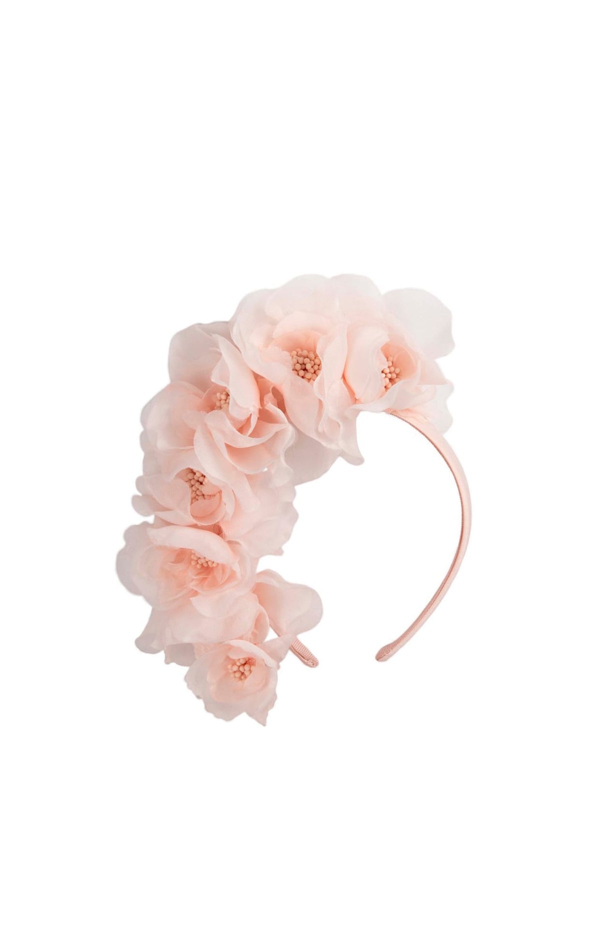 Millinery OS / Pink LILITH FLORAL HEADBAND IN PINK