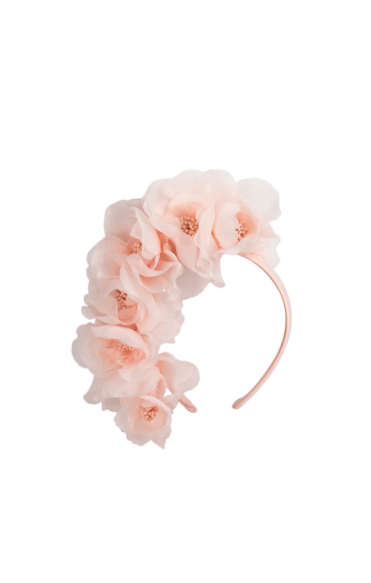 Millinery OS / Pink LILITH FLORAL HEADBAND IN PINK