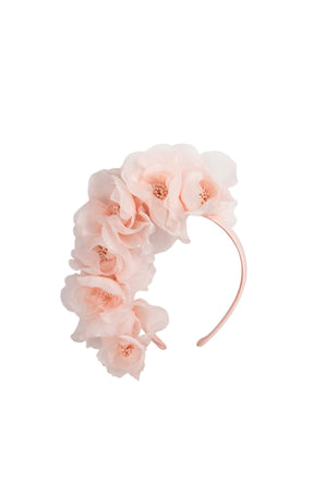 Millinery OS / Pink LILITH FLORAL HEADBAND IN PINK