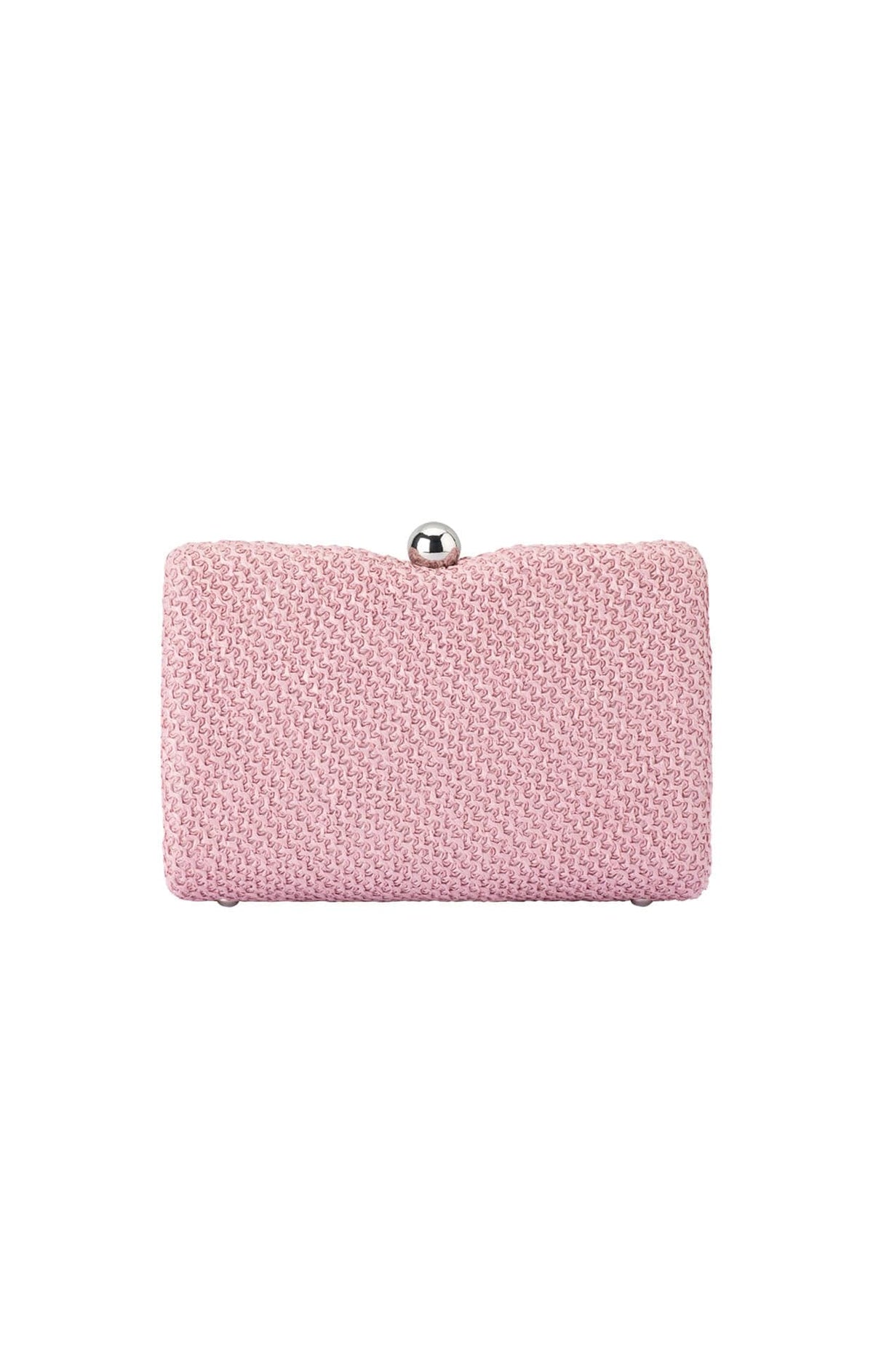 Bags OS / PINK BIRDIE WOVEN CLUTCH BAG IN PINK