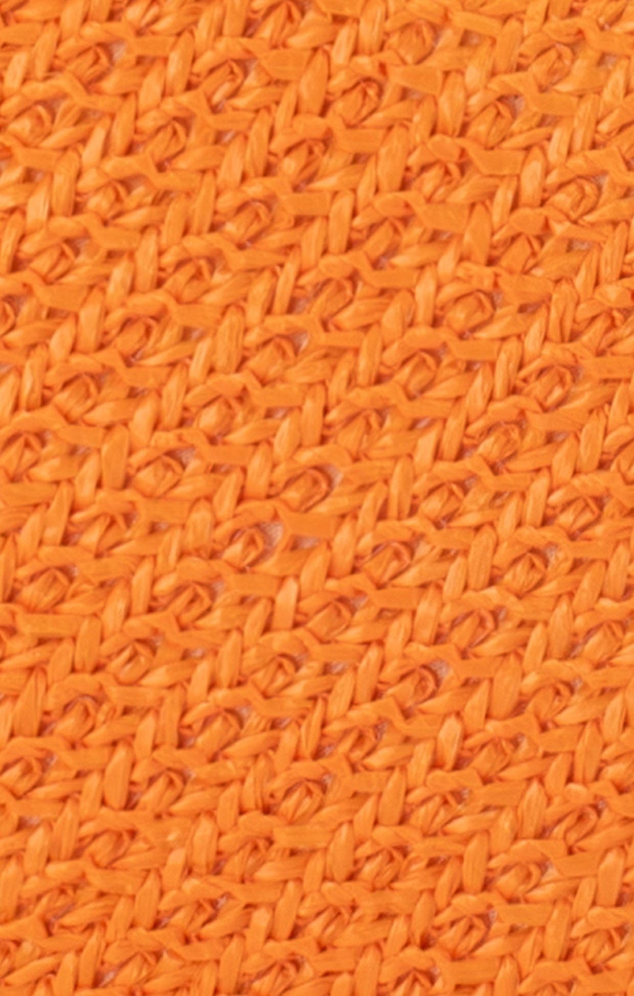 Bags OS / ORANGE BIRDIE WOVEN CLUTCH BAG IN ORANGE