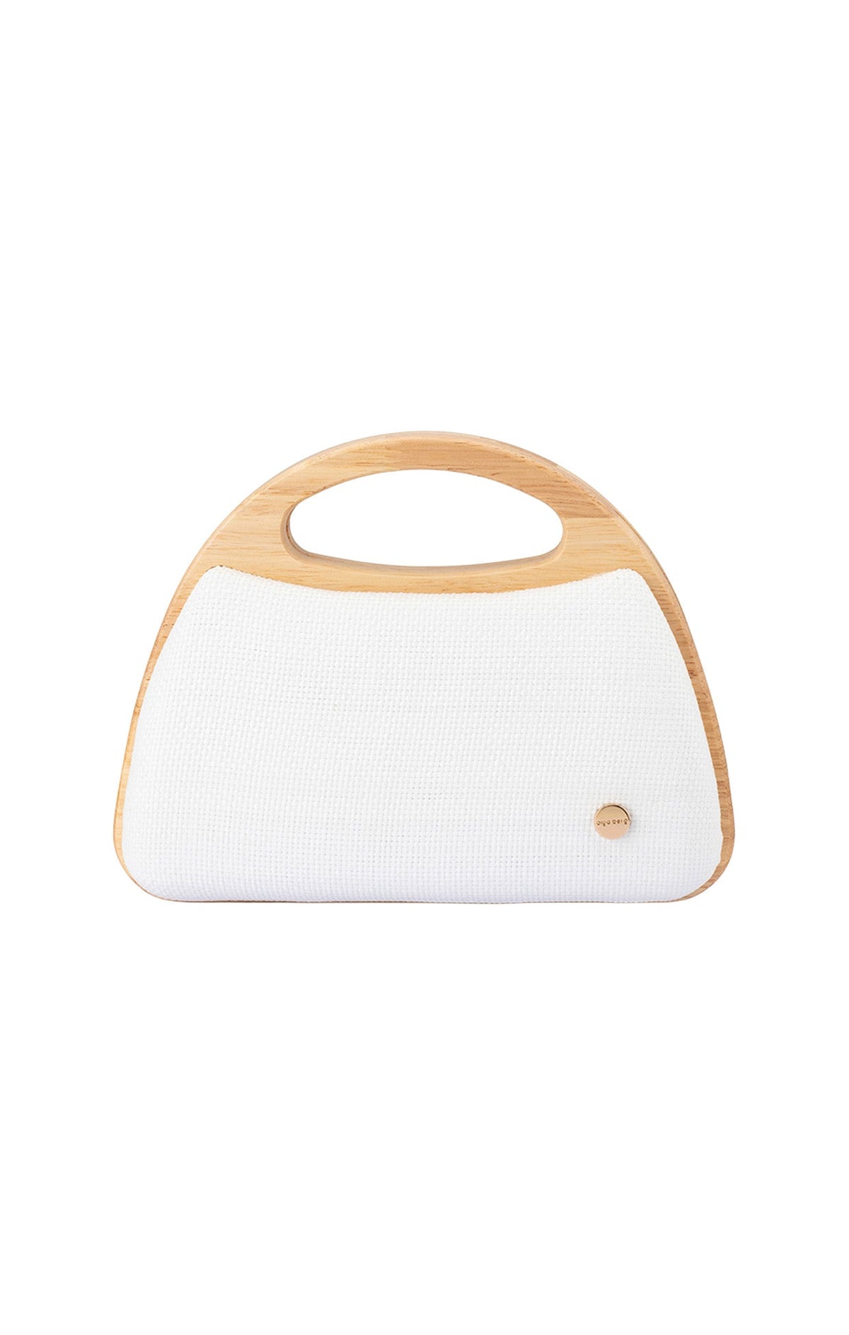 Bags OS / WHITE SARAH WOODEN FRAME BAG IN WHITE
