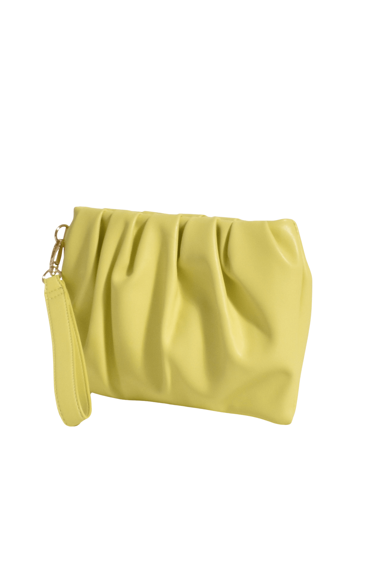 Multi Occasion OS / GREEN ABBEY MULTI PLEAT POUCH IN LIME